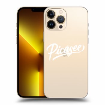 Picasee silikonový průhledný obal pro Apple iPhone 13 Pro Max - Picasee - old logo - white