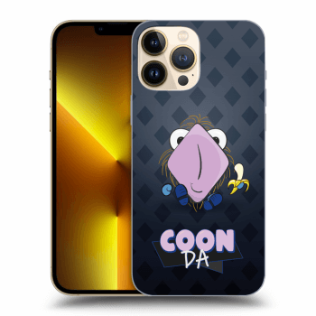 Picasee silikonový průhledný obal pro Apple iPhone 13 Pro Max - COONDA chlupatka - tmavá