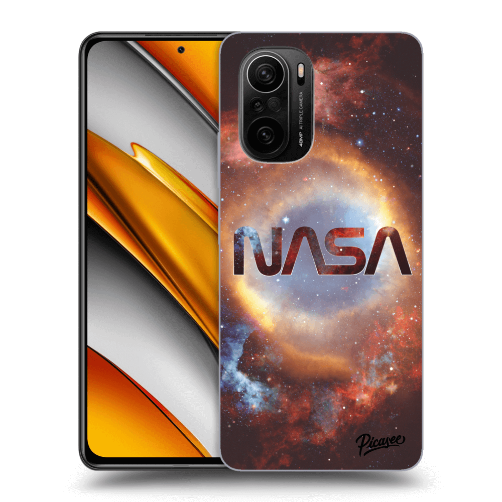 Picasee silikonový černý obal pro Xiaomi Poco F3 - Nebula