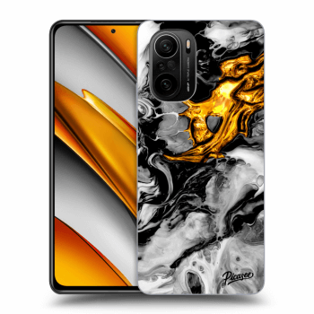 Obal pro Xiaomi Poco F3 - Black Gold 2
