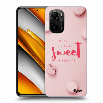 Picasee silikonový průhledný obal pro Xiaomi Poco F3 - Life is as sweet as you are