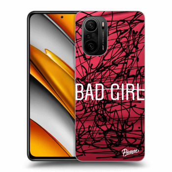 Picasee silikonový černý obal pro Xiaomi Poco F3 - Bad girl