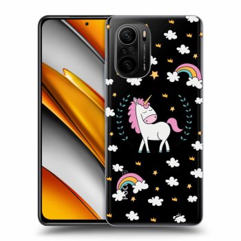 Picasee silikonový průhledný obal pro Xiaomi Poco F3 - Unicorn star heaven