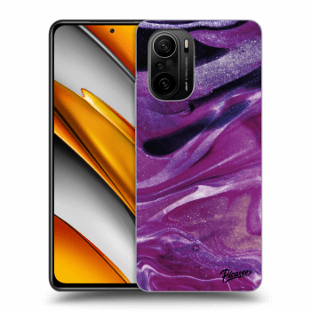 Obal pro Xiaomi Poco F3 - Purple glitter