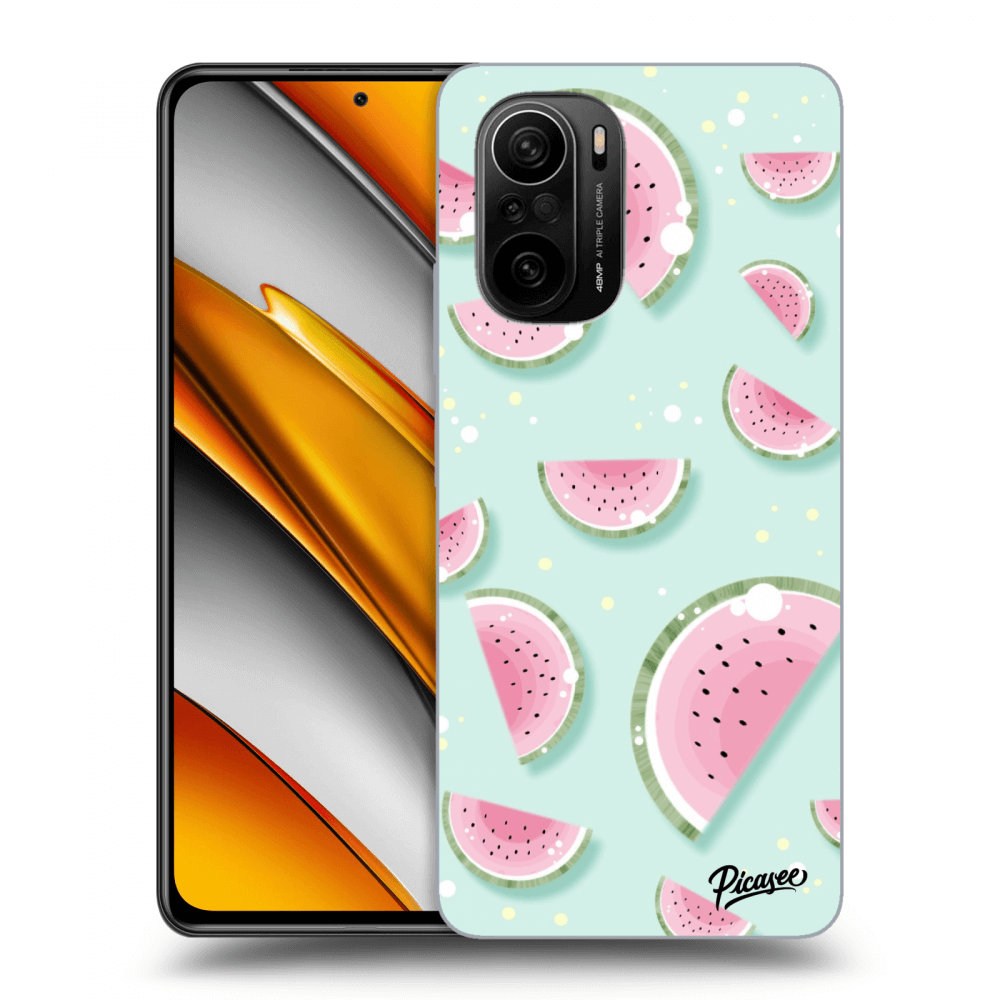 Picasee silikonový průhledný obal pro Xiaomi Poco F3 - Watermelon 2