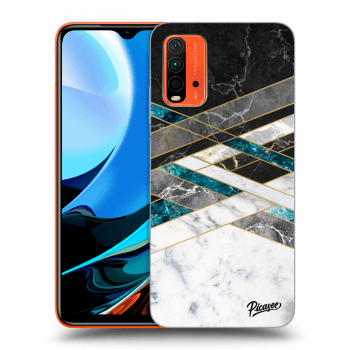 Obal pro Xiaomi Redmi 9T - Black & White geometry