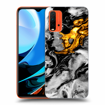 Obal pro Xiaomi Redmi 9T - Black Gold 2