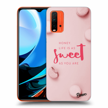Picasee silikonový průhledný obal pro Xiaomi Redmi 9T - Life is as sweet as you are