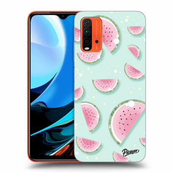Picasee silikonový průhledný obal pro Xiaomi Redmi 9T - Watermelon 2