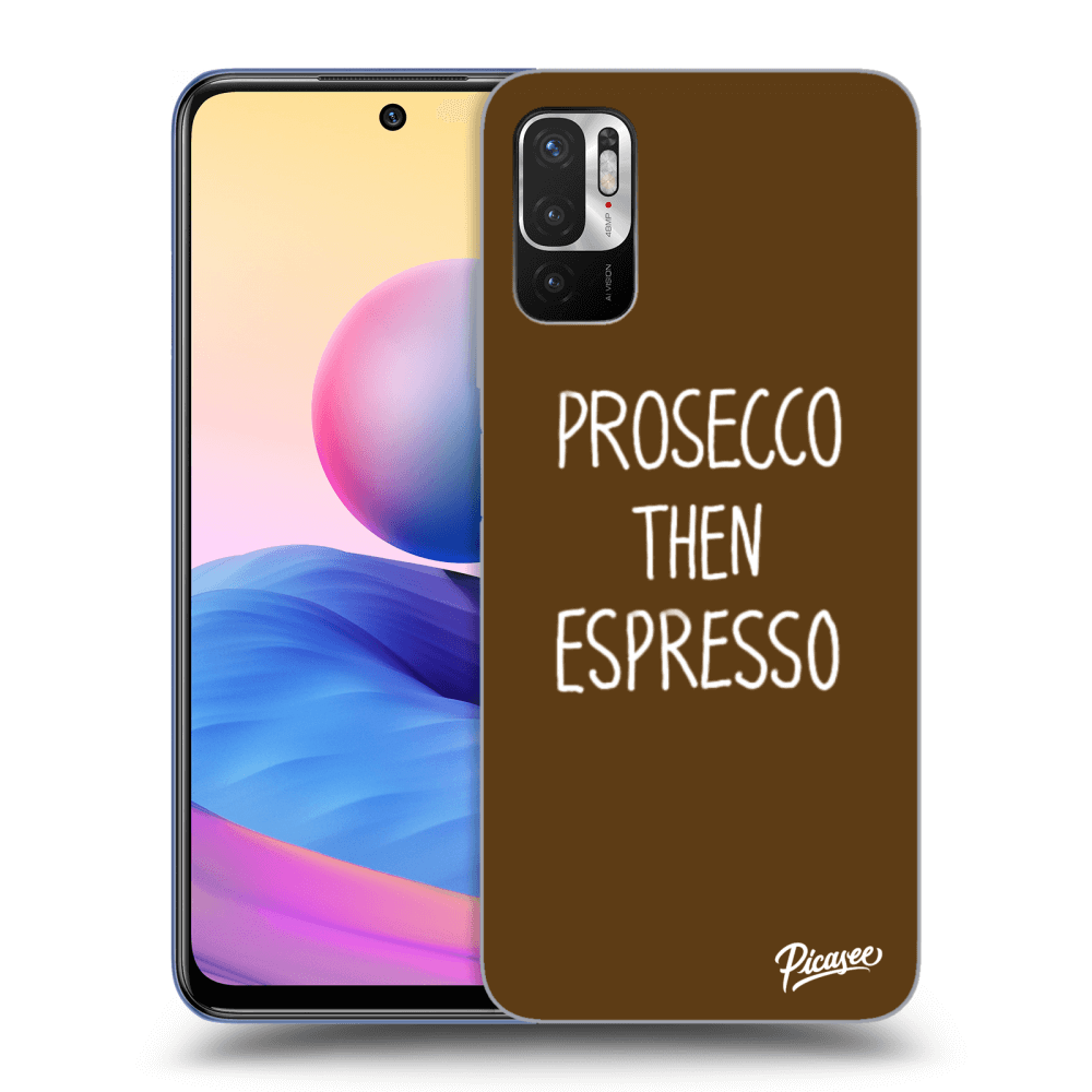 Picasee ULTIMATE CASE pro Xiaomi Redmi Note 10 5G - Prosecco then espresso