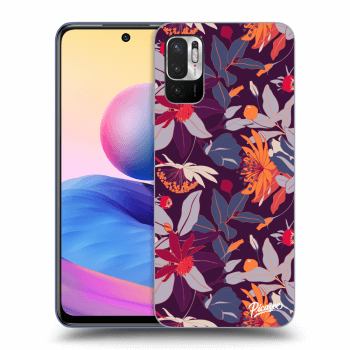 Obal pro Xiaomi Redmi Note 10 5G - Purple Leaf
