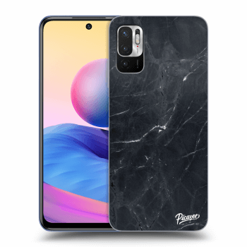 Picasee silikonový průhledný obal pro Xiaomi Redmi Note 10 5G - Black marble