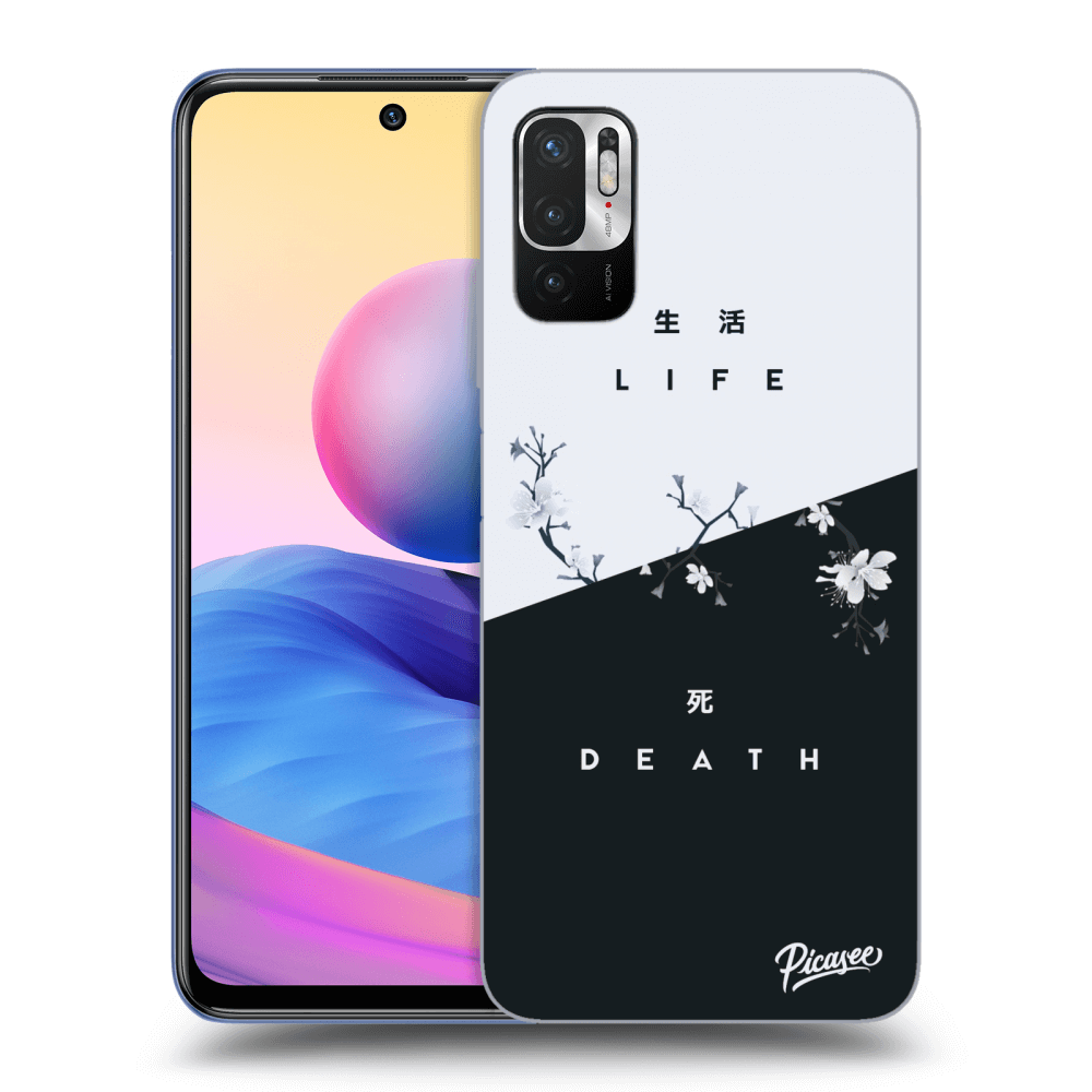 Picasee silikonový černý obal pro Xiaomi Redmi Note 10 5G - Life - Death