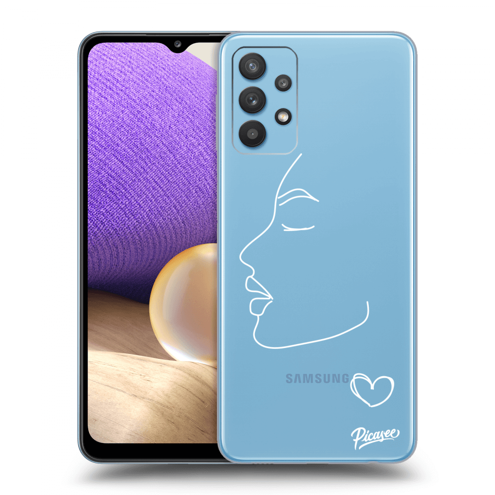 Picasee silikonový průhledný obal pro Samsung Galaxy A32 4G SM-A325F - Couple girl White