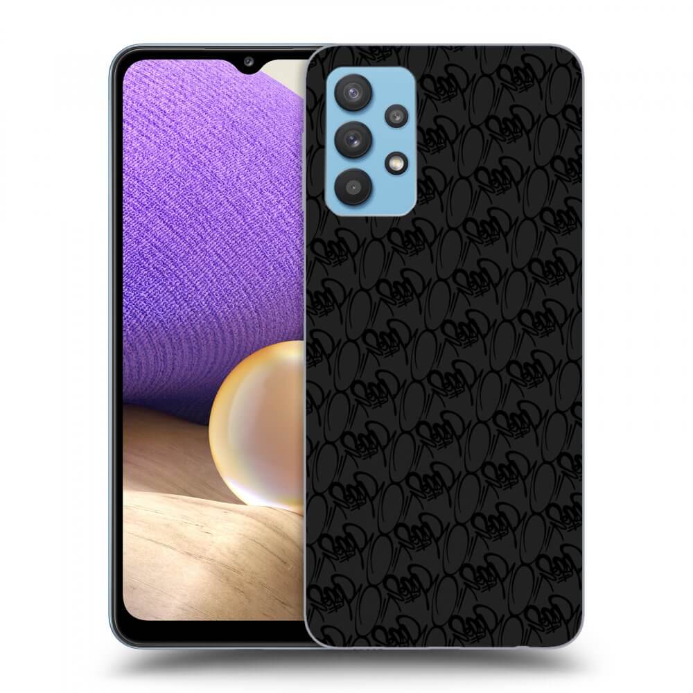 Picasee silikonový černý obal pro Samsung Galaxy A32 4G SM-A325F - Separ - Black On Black 2