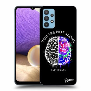 Picasee silikonový černý obal pro Samsung Galaxy A32 4G SM-A325F - Brain - White