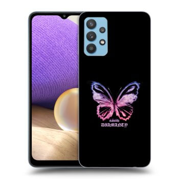 Picasee silikonový průhledný obal pro Samsung Galaxy A32 4G SM-A325F - Diamanty Purple
