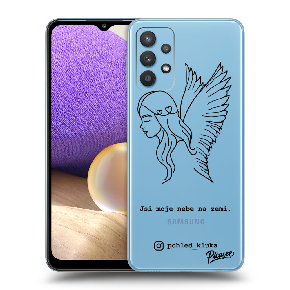 Picasee silikonový průhledný obal pro Samsung Galaxy A32 4G SM-A325F - Heaven