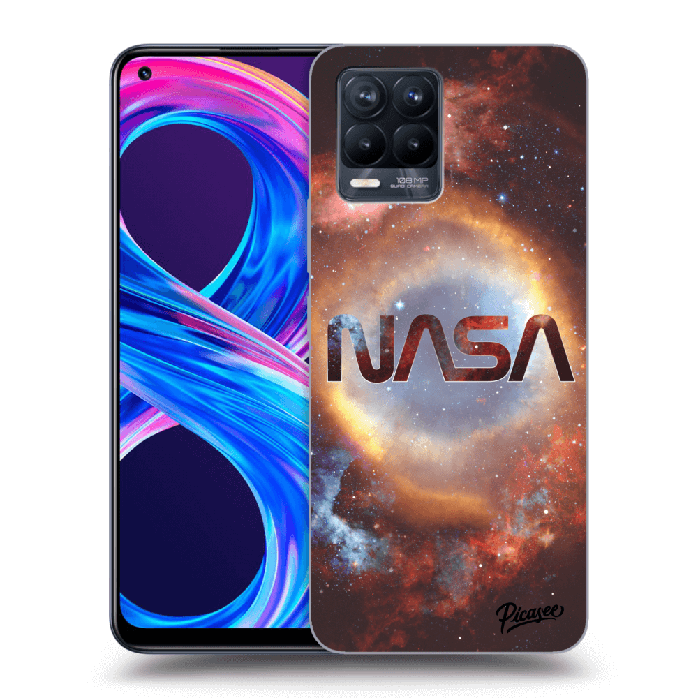 Picasee silikonový průhledný obal pro Realme 8 Pro - Nebula