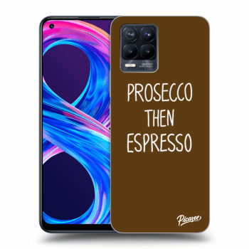 Picasee silikonový černý obal pro Realme 8 Pro - Prosecco then espresso