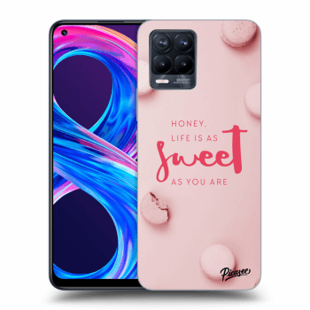 Picasee silikonový průhledný obal pro Realme 8 Pro - Life is as sweet as you are