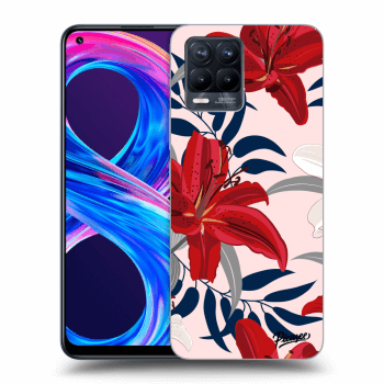 Obal pro Realme 8 Pro - Red Lily