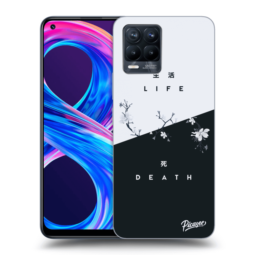 Picasee silikonový černý obal pro Realme 8 Pro - Life - Death