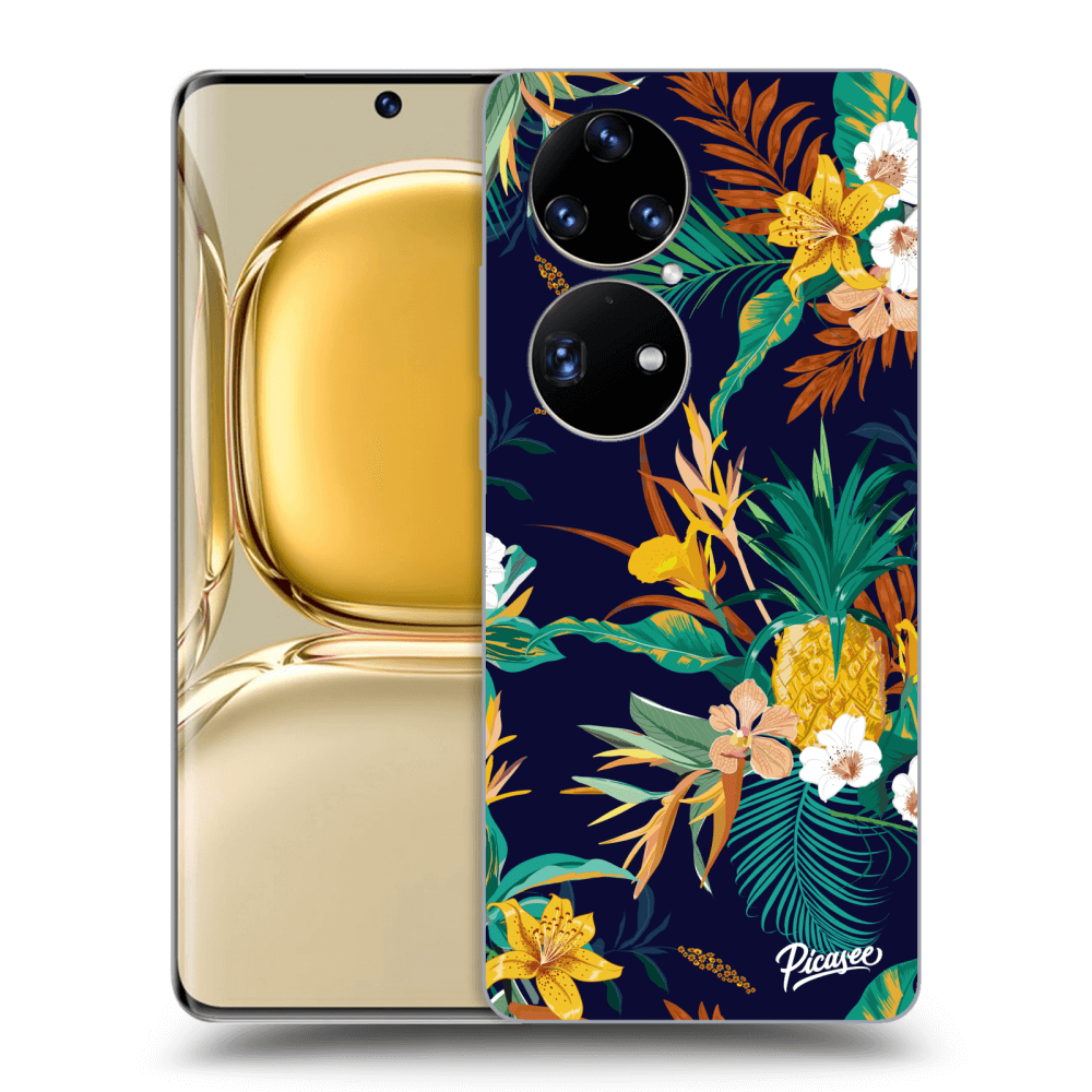 Picasee silikonový průhledný obal pro Huawei P50 - Pineapple Color