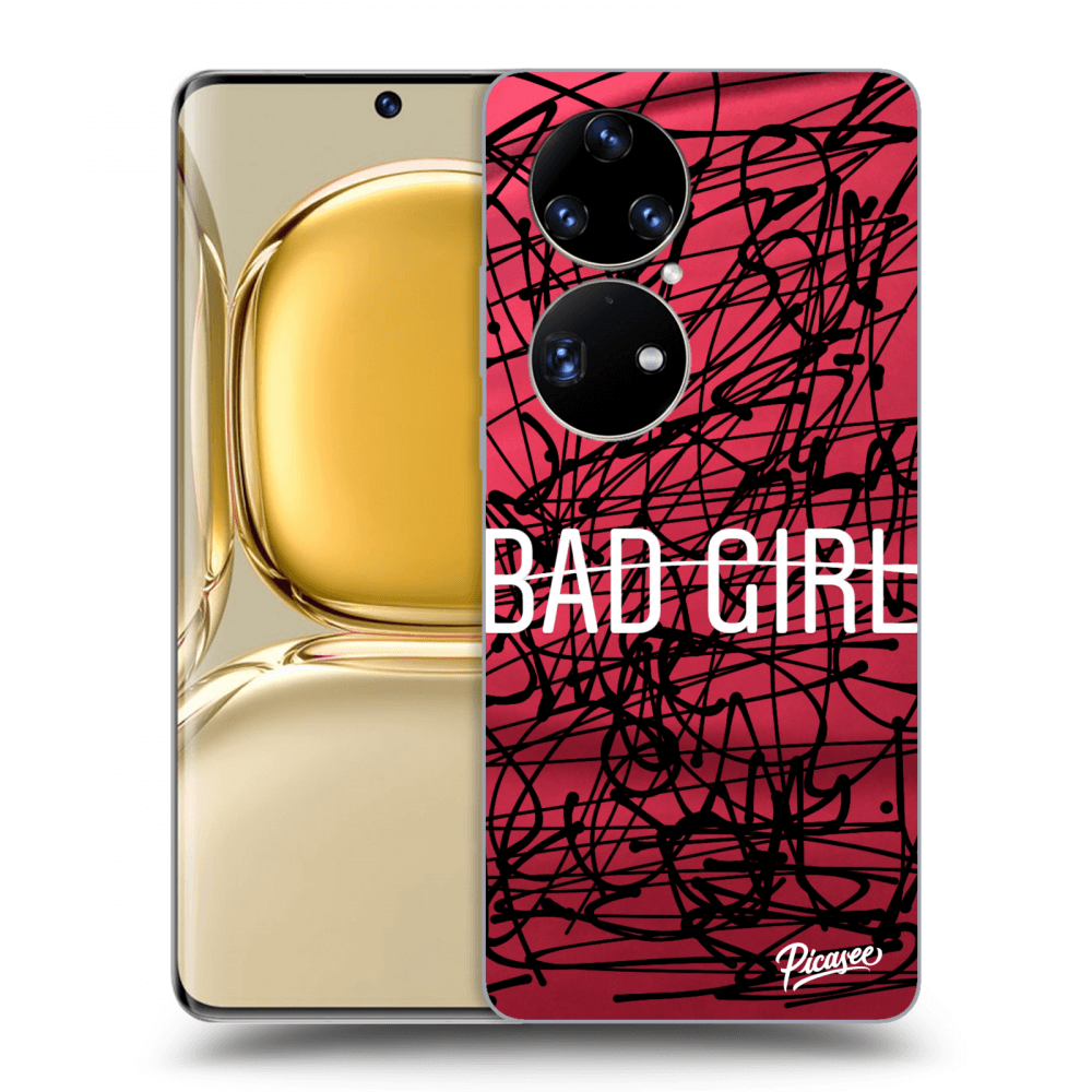 Picasee silikonový průhledný obal pro Huawei P50 - Bad girl