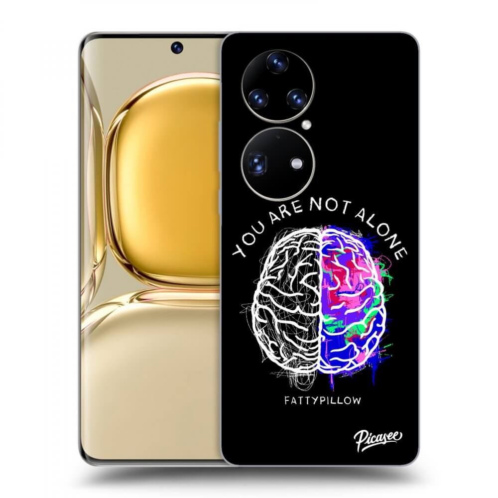 Picasee silikonový průhledný obal pro Huawei P50 - Brain - White