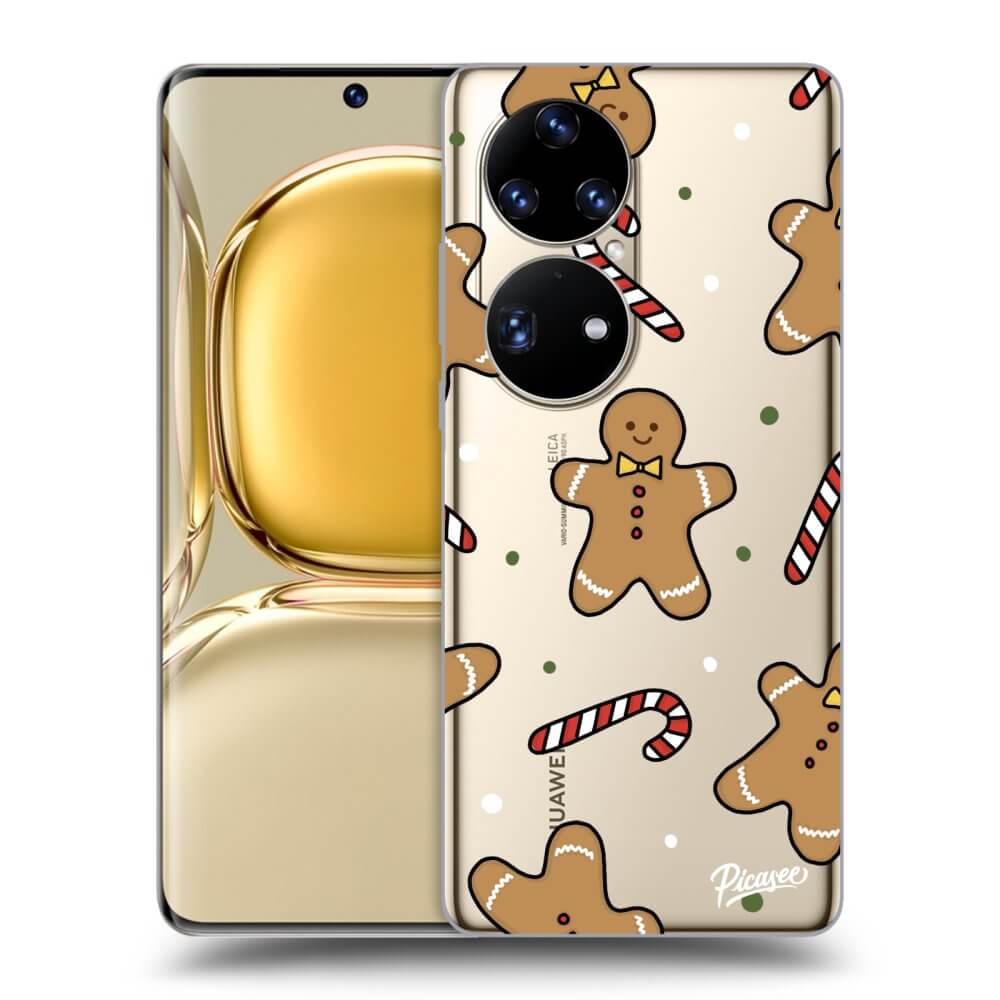 Picasee silikonový průhledný obal pro Huawei P50 - Gingerbread