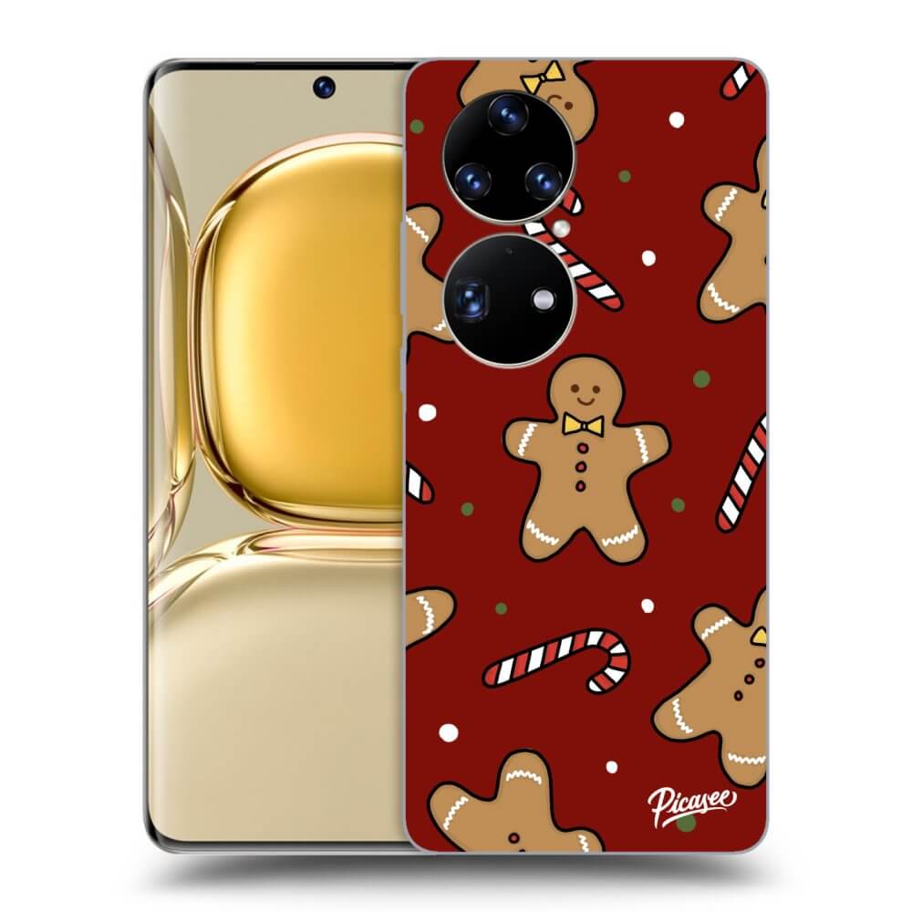 Picasee silikonový průhledný obal pro Huawei P50 - Gingerbread 2