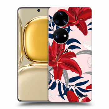Obal pro Huawei P50 - Red Lily