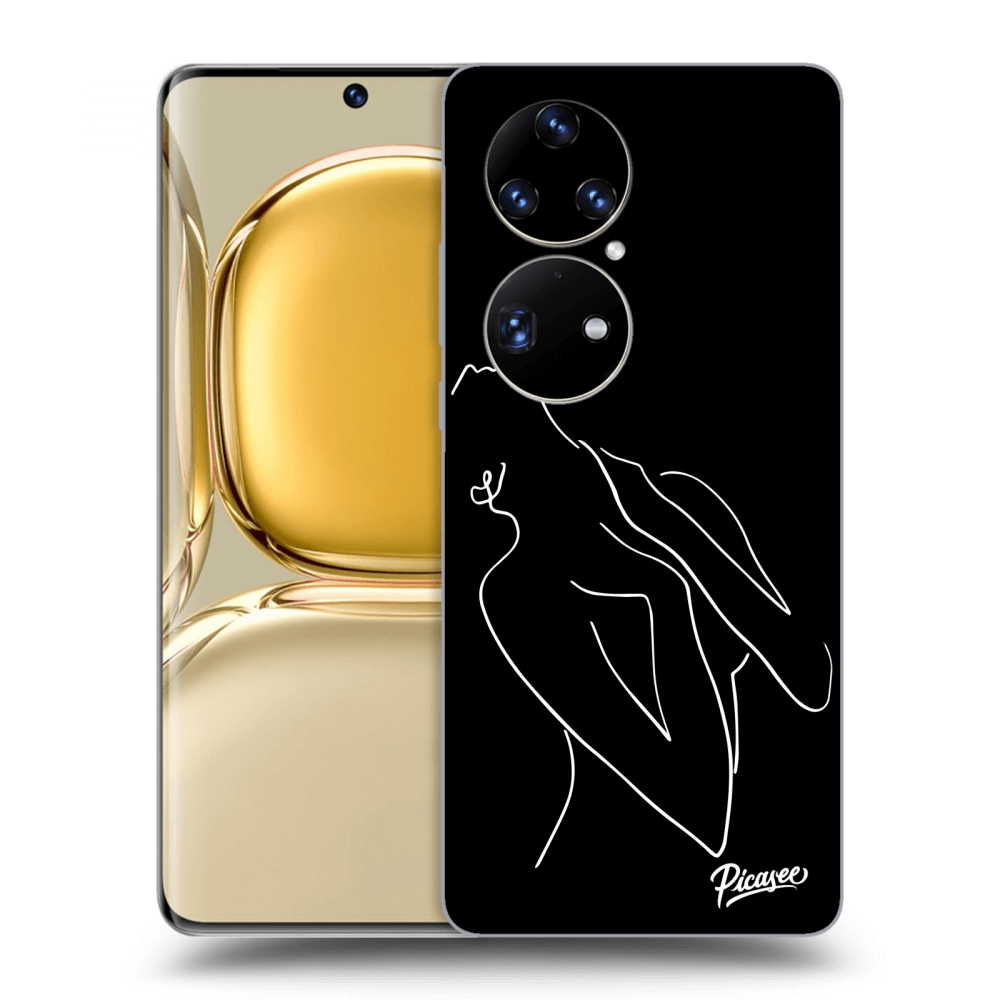 Picasee silikonový černý obal pro Huawei P50 - Sensual girl White