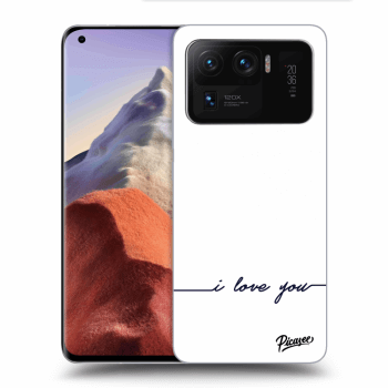 Picasee silikonový průhledný obal pro Xiaomi Mi 11 Ultra - I love you