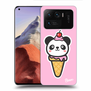 Picasee silikonový černý obal pro Xiaomi Mi 11 Ultra - Ice Cream Panda
