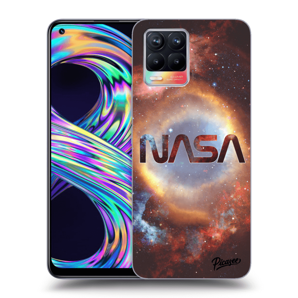 Picasee silikonový černý obal pro Realme 8 4G - Nebula