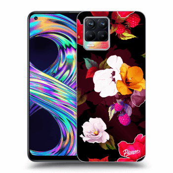 Obal pro Realme 8 4G - Flowers and Berries