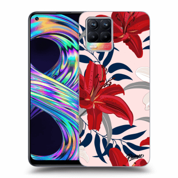 Obal pro Realme 8 4G - Red Lily