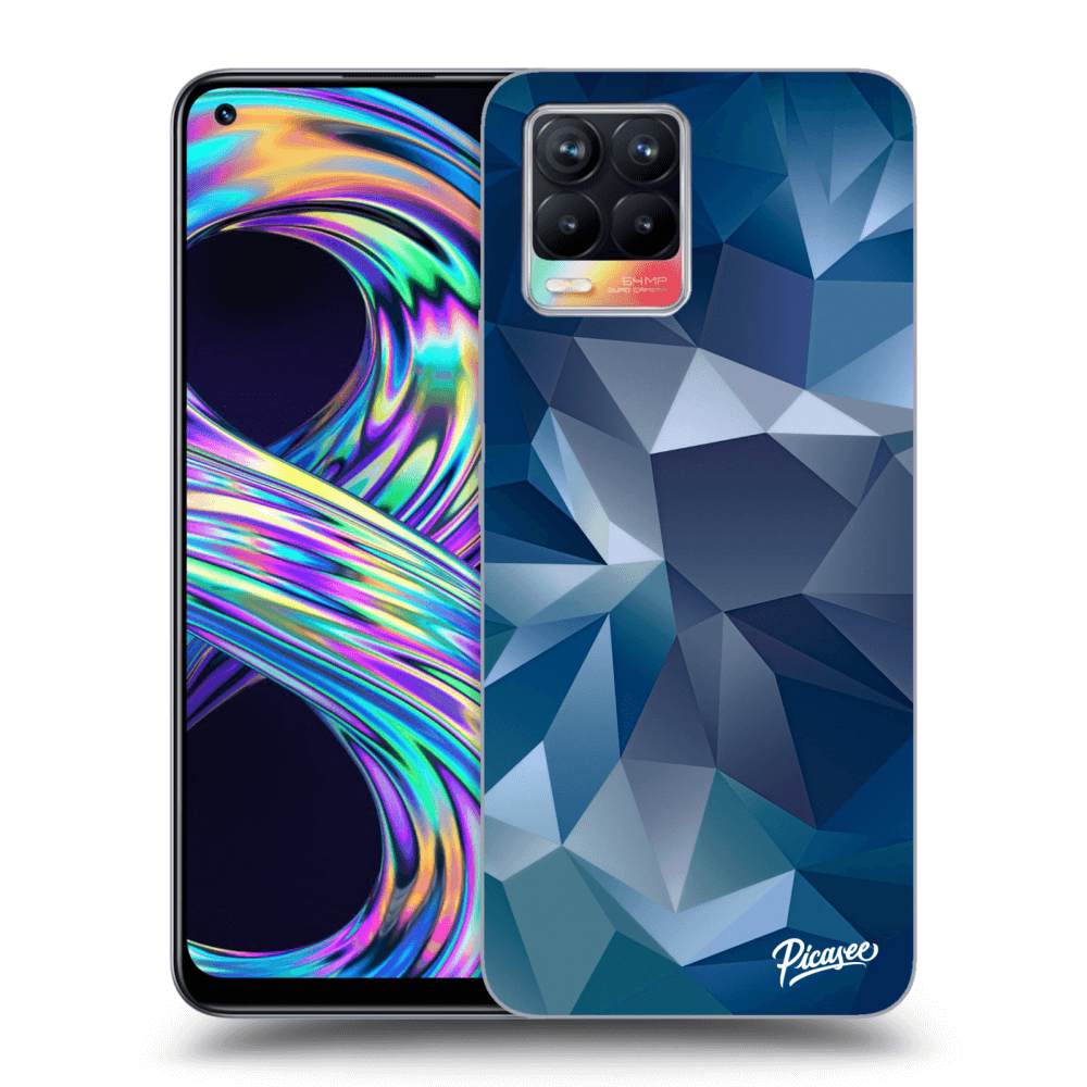 Picasee silikonový černý obal pro Realme 8 4G - Wallpaper