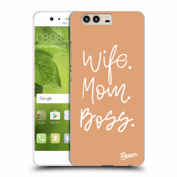 Picasee silikonový průhledný obal pro Huawei P10 - Boss Mama