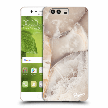 Picasee silikonový průhledný obal pro Huawei P10 - Cream marble