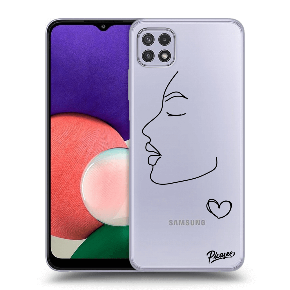 Picasee silikonový průhledný obal pro Samsung Galaxy A22 A226B 5G - Couple girl