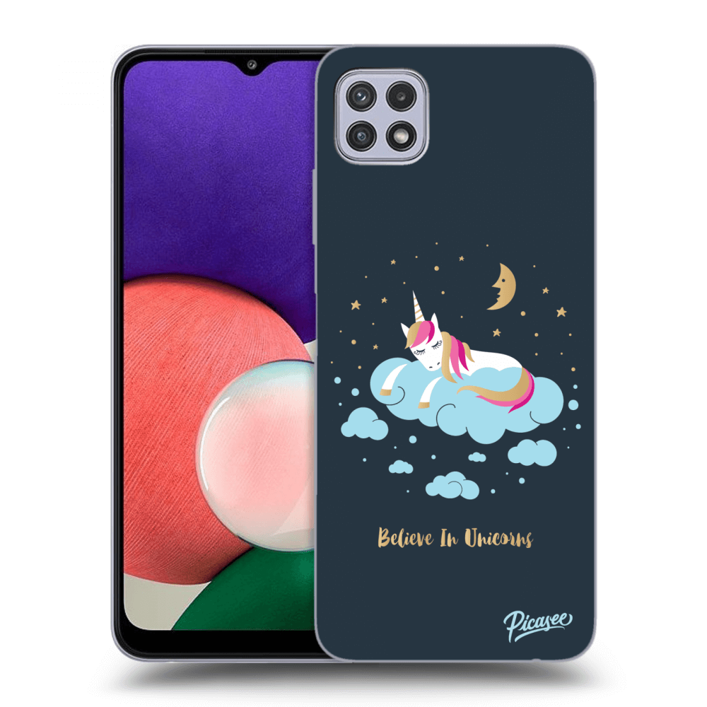 Picasee ULTIMATE CASE pro Samsung Galaxy A22 A226B 5G - Believe In Unicorns