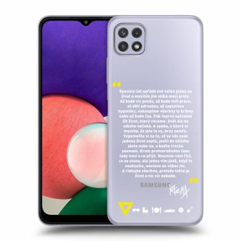Picasee silikonový průhledný obal pro Samsung Galaxy A22 A226B 5G - Kazma - BUĎTE TROCHU YESMANI