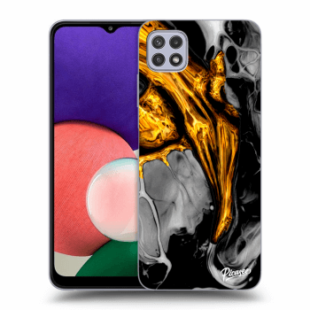 Obal pro Samsung Galaxy A22 5G A226B - Black Gold