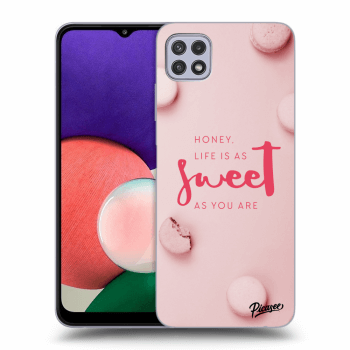 Picasee silikonový průhledný obal pro Samsung Galaxy A22 A226B 5G - Life is as sweet as you are