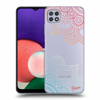 Picasee silikonový průhledný obal pro Samsung Galaxy A22 A226B 5G - Flowers pattern