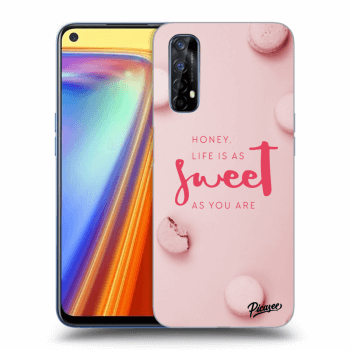 Picasee silikonový průhledný obal pro Realme 7 - Life is as sweet as you are