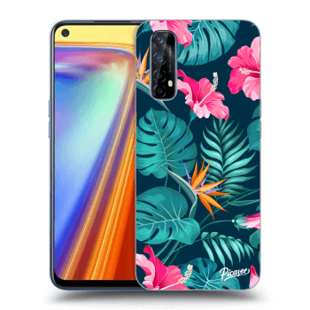 Obal pro Realme 7 - Pink Monstera